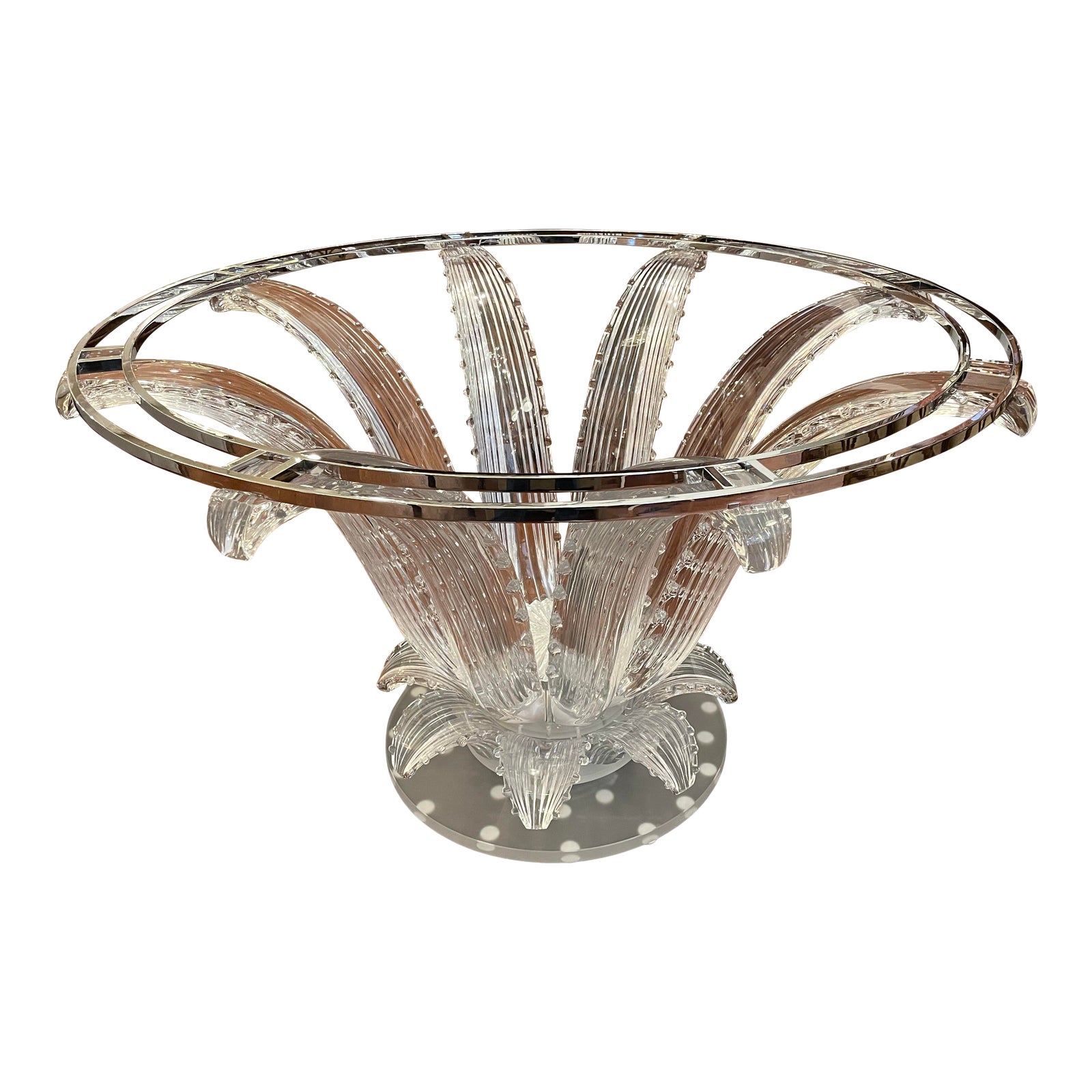 Lalique Cactus Crystal Table Base. Original Price: $96,000 - Design Plus  Gallery