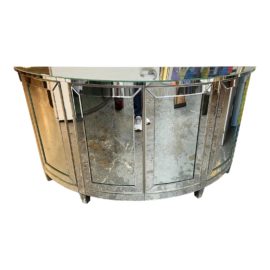Nancy Corzine Demulune Mirrored Four Door Credenza