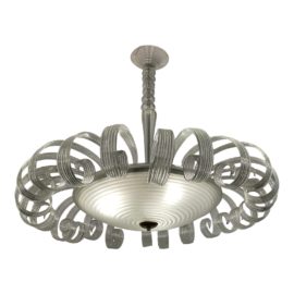 Murano Clear Glass Clear Curl Fixture. Original Price: $22,500