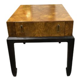 Late 20th Century Hekman Burlwood Side Table