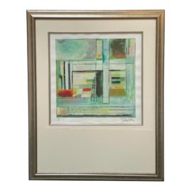 Contemporary Abstract Mixed Media Artwork, Signed