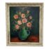 Maria Peluso Still Life Floral Original Oil Painting - Signed + Framed