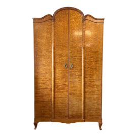 Antique French Burl Wood Wardrobe