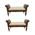Pair of Ethan Allen Alexis Plantation Style Benches