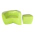 Heller Frank Gehry Green Outdoor Easy Chair + Twist Ottoman Set. Original Price: $1,040