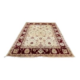 Burgundy + Champagne Oushak Rug - 8′4″ × 10′5″. Original Price: $5,000