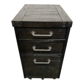Espresso Rustic Filing Cabinet