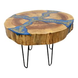 Bob Baker Resin Accented Coffee + Side Table