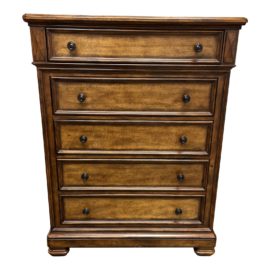 Five Drawer Chestnut Finish Dresser