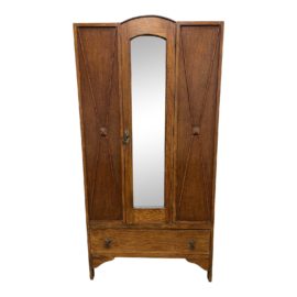 Early 20th Century Wood Clothing Storage Armoire