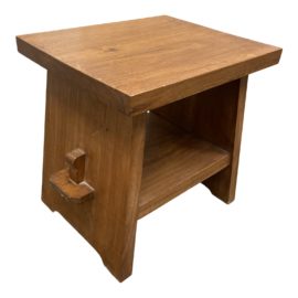 Craftsman Solid Teak Mortise + Tenon Side Table