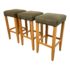 Dinec Custom Birch Barstools, Set of Three