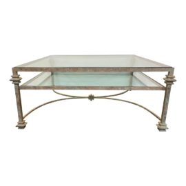 Dims Design Center Custom Metal + Glass Coffee Table