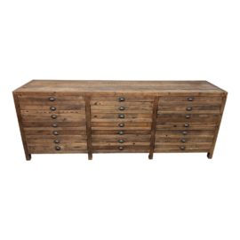 Restoration Hardware Printmaker's 12-Drawer Sideboard. Original Price: $1,960