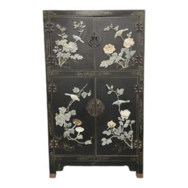 Late 20th Century Sculptural Stone Chinoiserie Cabinet
