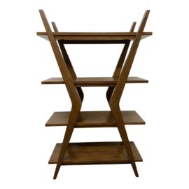 Hazleton Solid Wood Etagere Bookcase. Original Price: $822