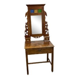 Early 20th Century Indonesian Teak Dressing Table