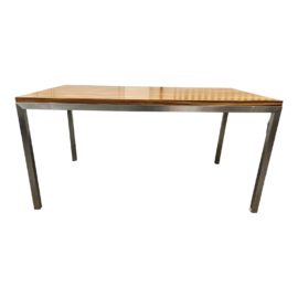 Room & Board Parsons Zebrawood Table. Original Price: $1,600