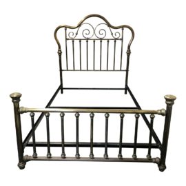 Queen Size Vintage Brass Bed Frame