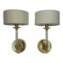 Baker Furniture Perla Murano + 24 K Gold Wall Sconces, a Pair. Original Price: $3,630