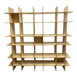 Design Within Reach Birch Wood Wave Open Etagere
