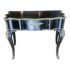 Antique Louis XIV Black Lacquer + Bronze Writing Table