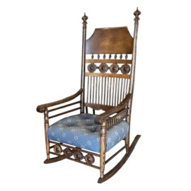 Vintage Carved Rocking Chair