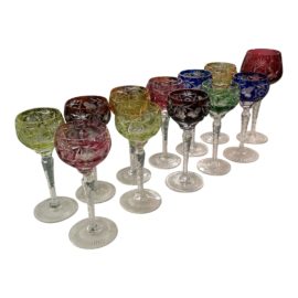 Nachtmann Hock Wine Traube Glassware - Set of 12. Original Price: $1,350
