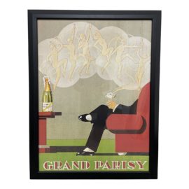 Custom Framed Vintage French "Grand Parisy" Poster Print