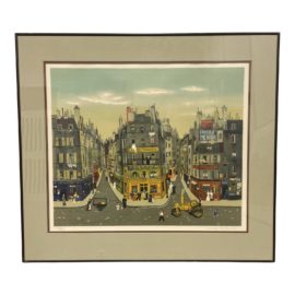 Michael Delacroix Signed Lithograph - Au Pere Tranquille