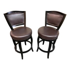 Pair of Colin Swivel Bar Stools