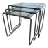 Crate & Barrel Metal + Glass Nesting Tables