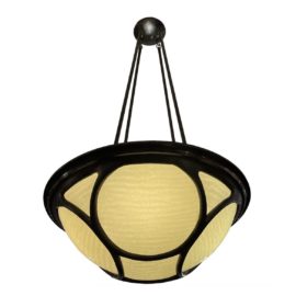 Hilliard Lighting Bronze Dome Semi-Flush Mount Pendant. Original Price: $4,485
