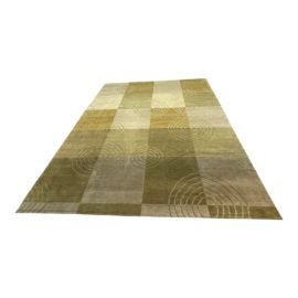 Tibetan Wool Green Spiral Contemporary Rug - 10′ × 13′11″. Original Price: $11,400