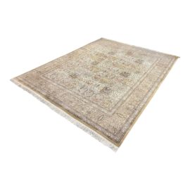 Pakistani Handknotted Garden Design Area Rug - 7′11″ × 10′2″