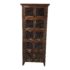 Rustic Wood Five Shelf Cabinet + Doors