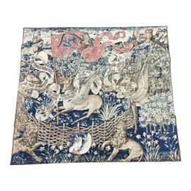 Vintage French Medieval Tapestry Reproduction