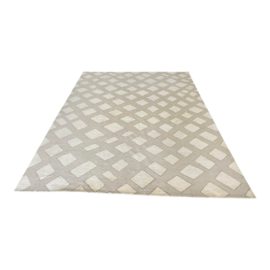 Hand Made Mirage Cream Gray Rug - 8′11″ × 12′2″. Original Price: $10,000