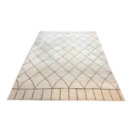 Kilim Style Ivory + Black Rug - 7′6″ × 9′5″