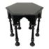 Jonathan Rachman Octagonal Black Wood Side Table