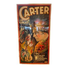 Vintage Carter the Great Unframed Poster + Plexiglass Shield