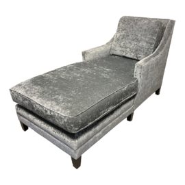 Joe Ruggiero Collection Salon Velvet Chaise. Original Price: $3,200