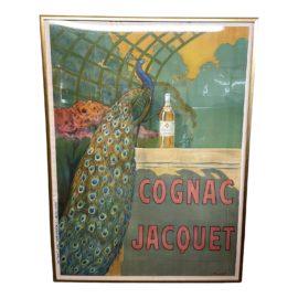 Early 20th Century Cognac Jacquet Framed French Poster