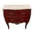 Vintage Louis XV Style Marble Top Bombe