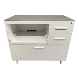 BDI Centro White Cabinet. Original Price: $1,749