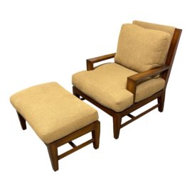A. Rudin No. 819 Lounge Chair + Ottoman. Original Price: $4,885