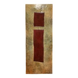Naira Barseghian Clay Gal Ceramic Tile Abstract Modern Wall Sculpture