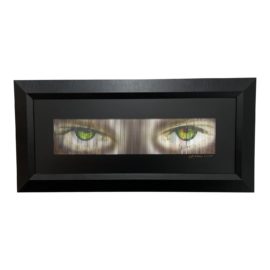 Jeff Johnson "Night Visions" Owl + Tiger Eyes Kinetic Holographic Lenticular Lithograph, 22/199. Original Price: $1,200