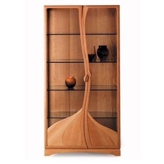 Seltz Furniture "Fagus" Showcase in Oiled Solid Beech - Design Plus Gallery