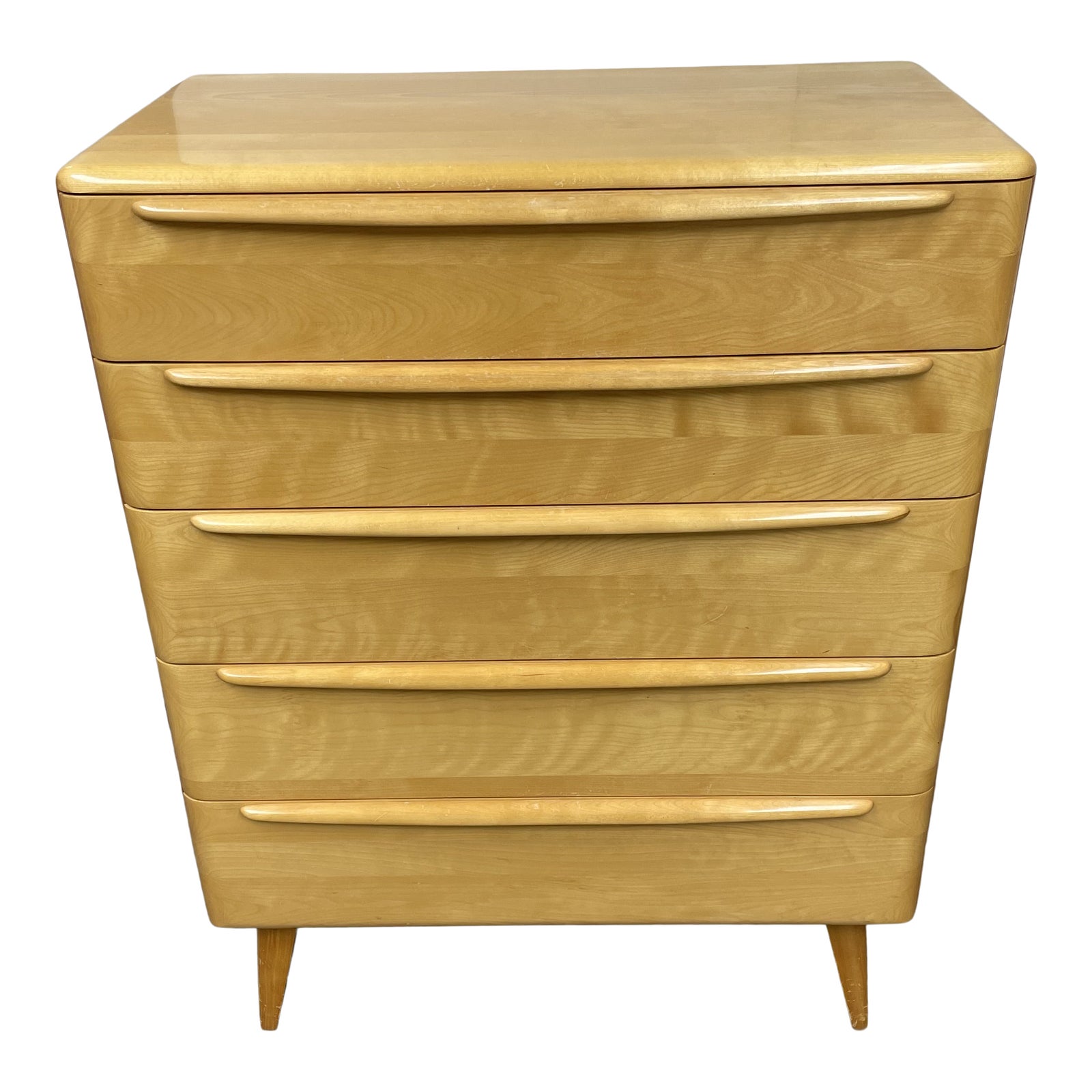 1950's Heywood Wakefield Moderne Encore Champagne 4 -Drawer Dresser - Design Plus Gallery 1950's Heywood Wakefield Moderne Encore Champagne 4 -Drawer Dresser - Design Plus Gallery